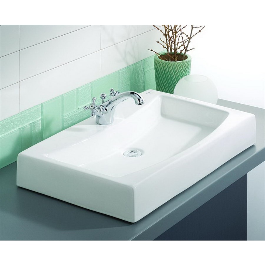 Cheviot Mediterranean White Above Counter Rectangular Bathroom Cheviot Mediterranean White Above Counter Rectangular Bathroom Sink