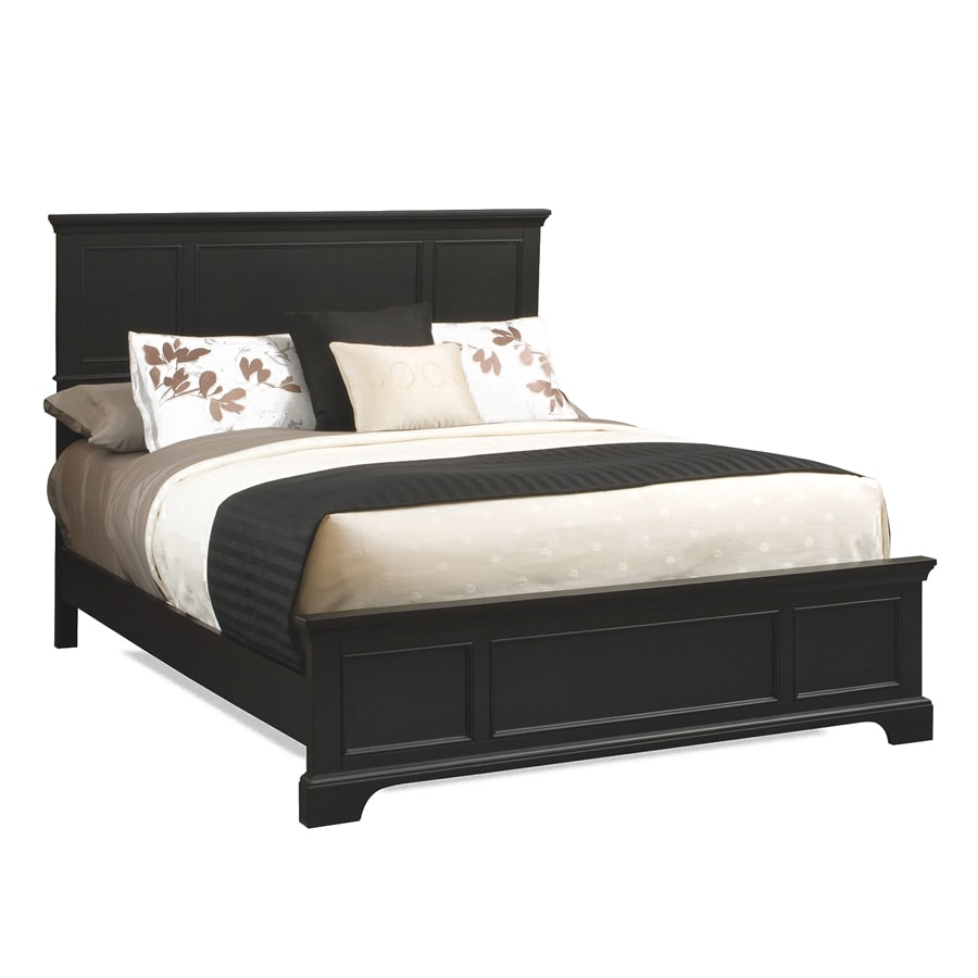 Shop Home Styles Bedford Black Queen Panel Bed at Lowes.com