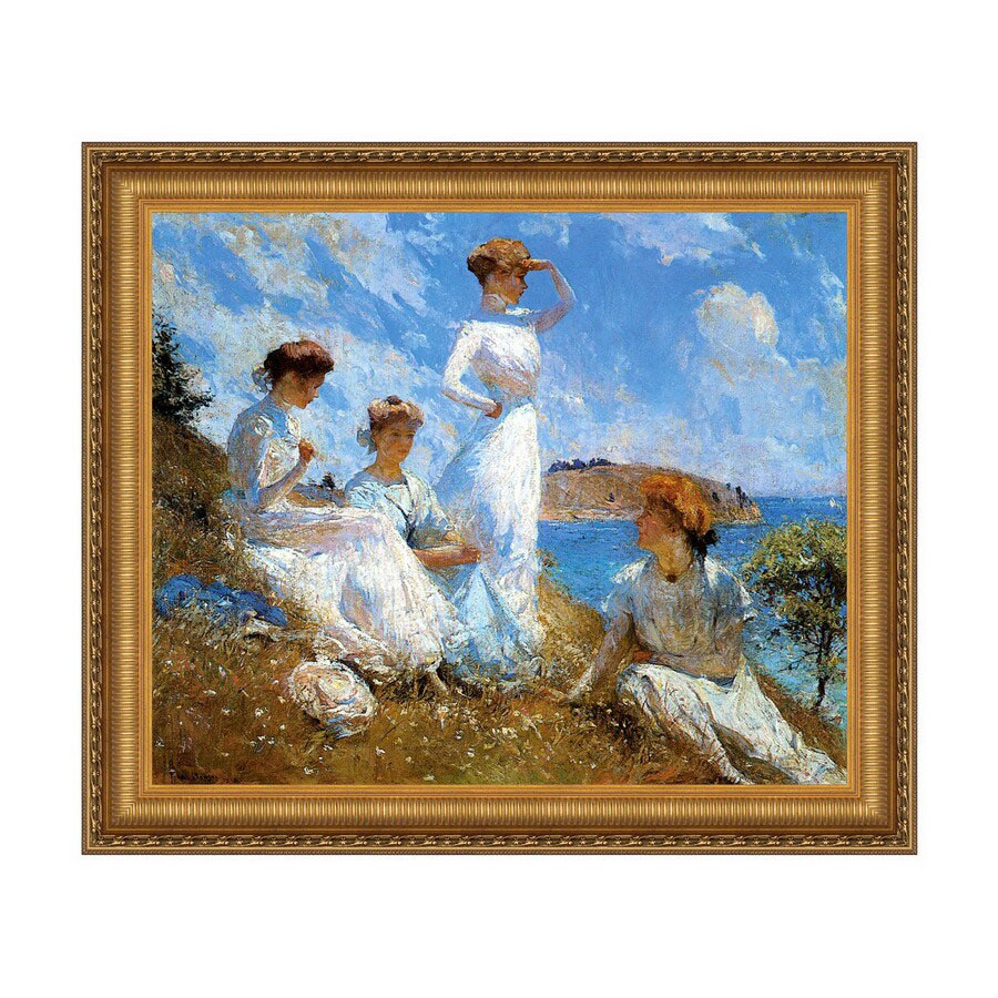 絵画 cana Design Toscano 27-in W x 23.5-in H Landscape Portrait Framed Wall