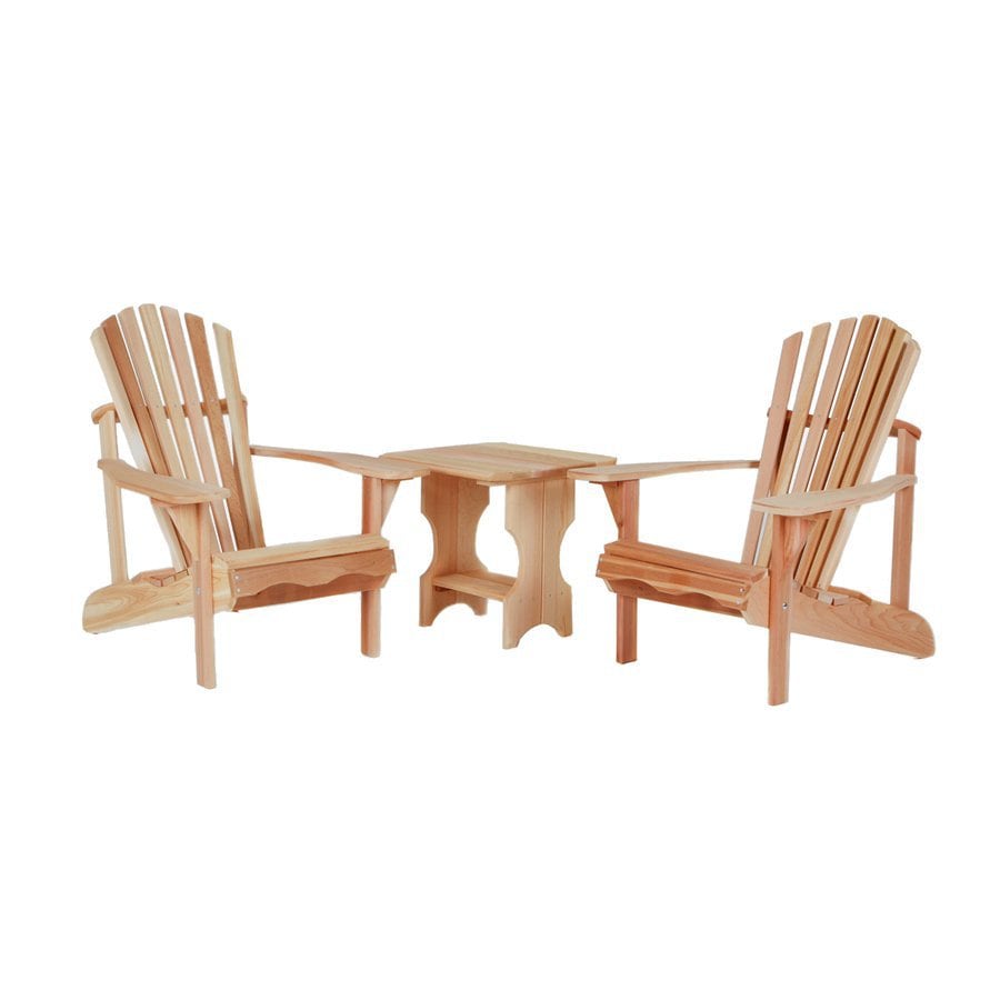 Shop All Things Cedar 3Piece Cedar Patio Conversation Set at