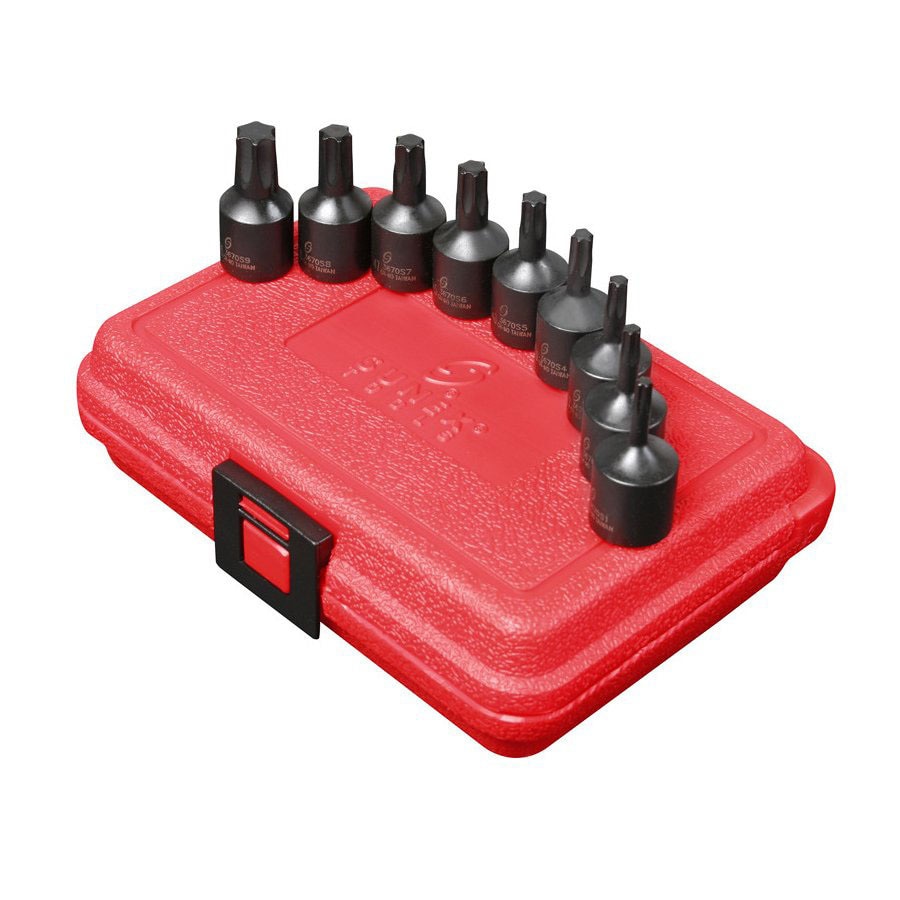 Sunex Tools 9-Piece Standard (SAE) 3/8-in Drive Intermediate 6-point ...