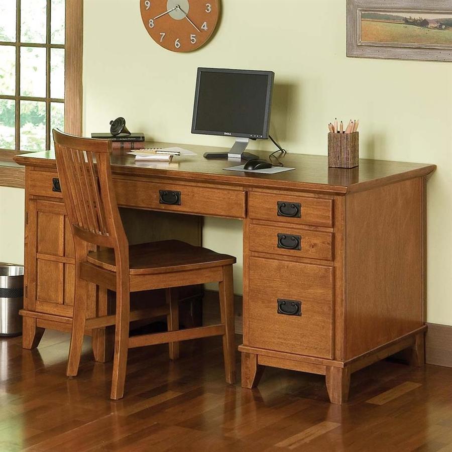 Home Styles Arts And Crafts Cottage Oak Computer Desk At Lowes Home Styles Arts And Crafts Cottage Oak Computer Desk