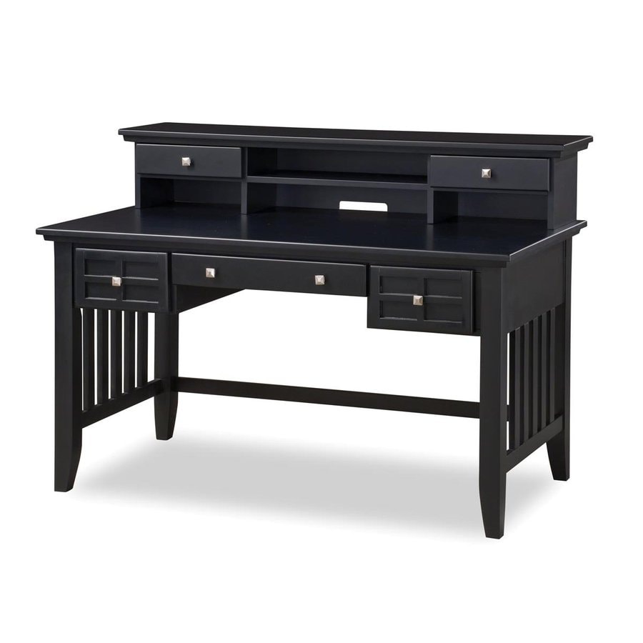 Home Styles Arts And Crafts Black Executive Desk At Lowes Com