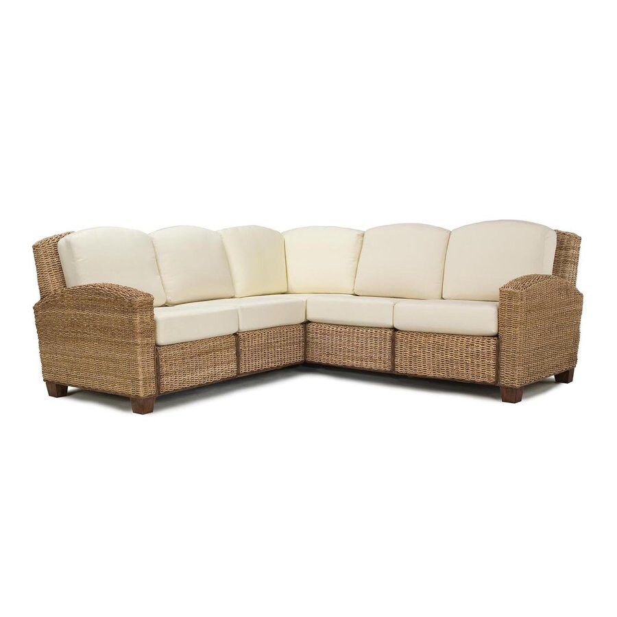 Home Styles Cabana Banana Honey Synthetic Sectional Sofa At