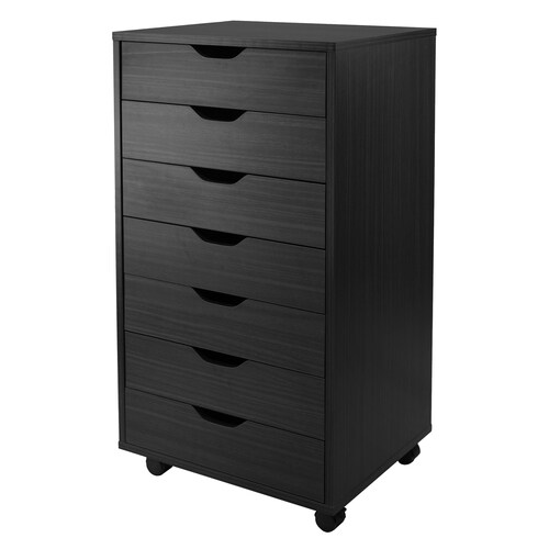 Winsome Wood Halifax Black 7-Drawer File Cabinet at Lowes.com