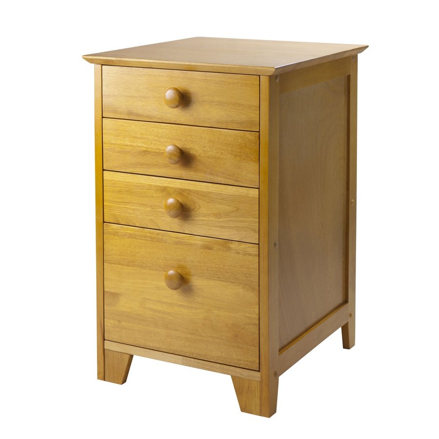 Winsome Wood Studio Honey 4-Drawer File Cabinet at Lowes.com