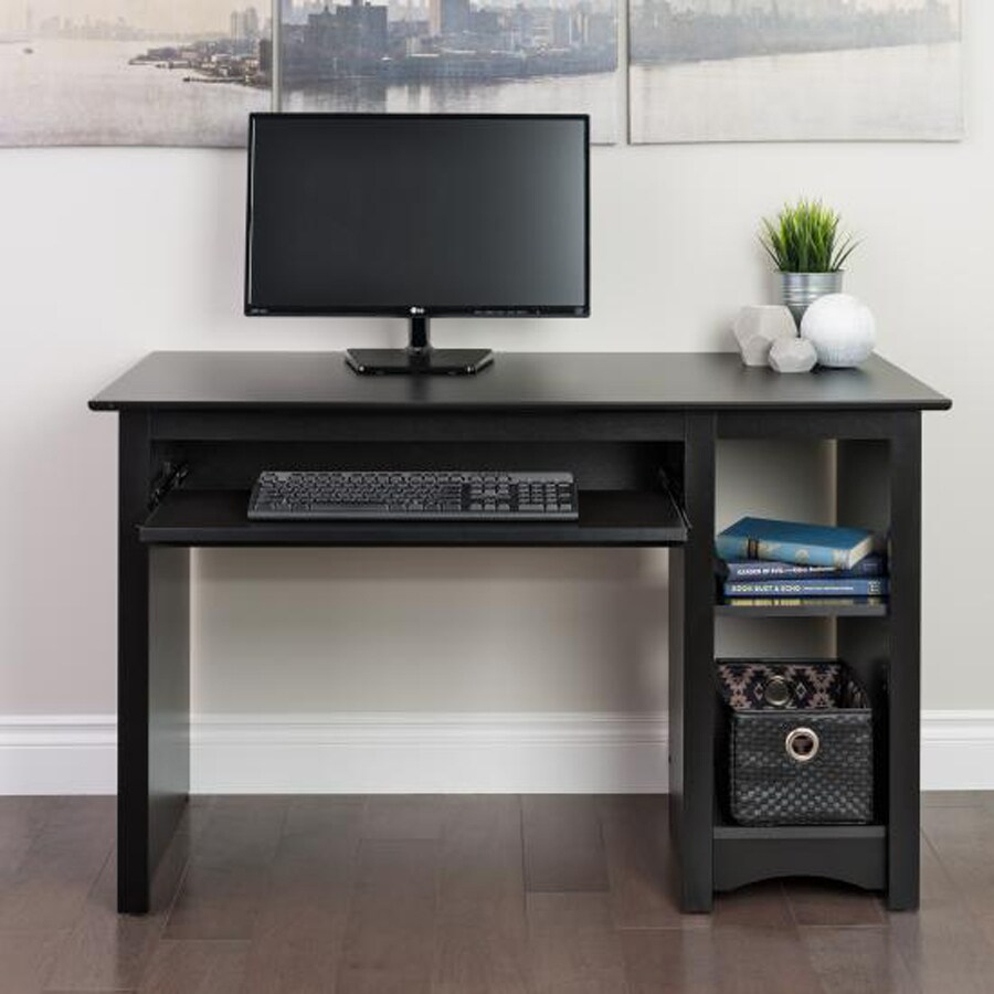 Shop Prepac Contemporary Black Computer Desk at