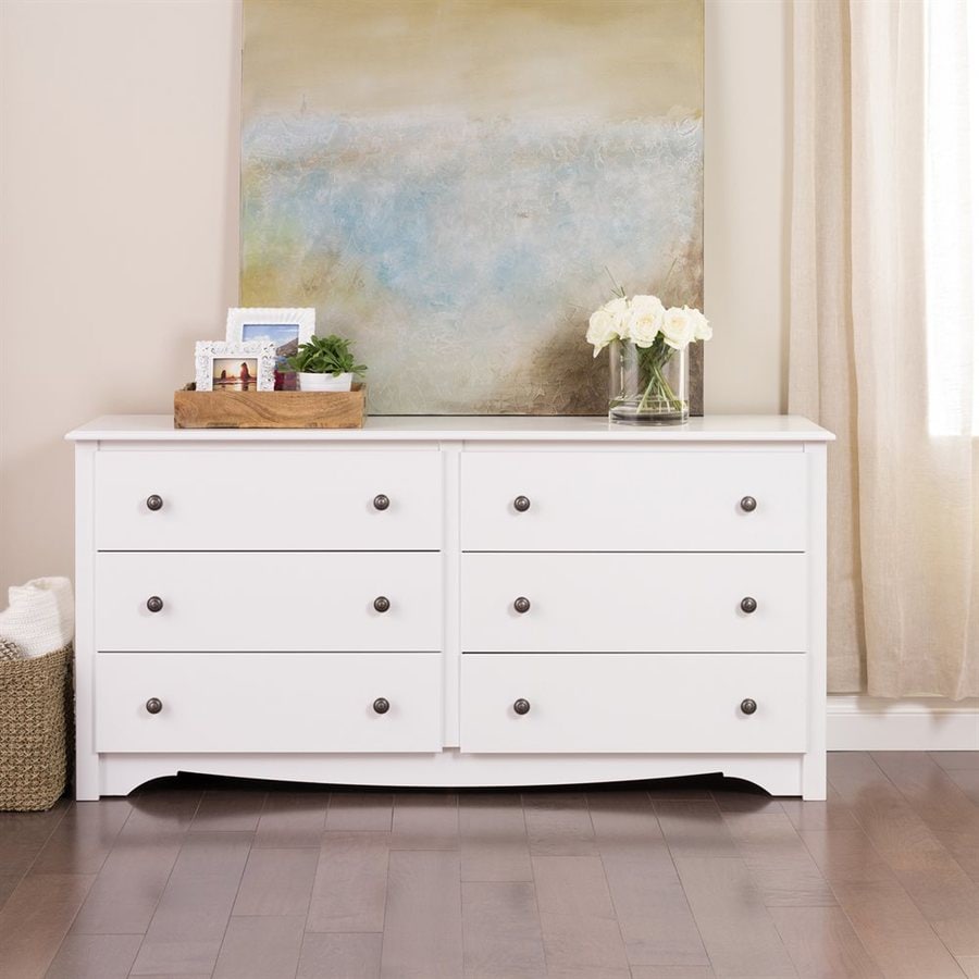 Shop Prepac Monterey White 6Drawer Dresser at