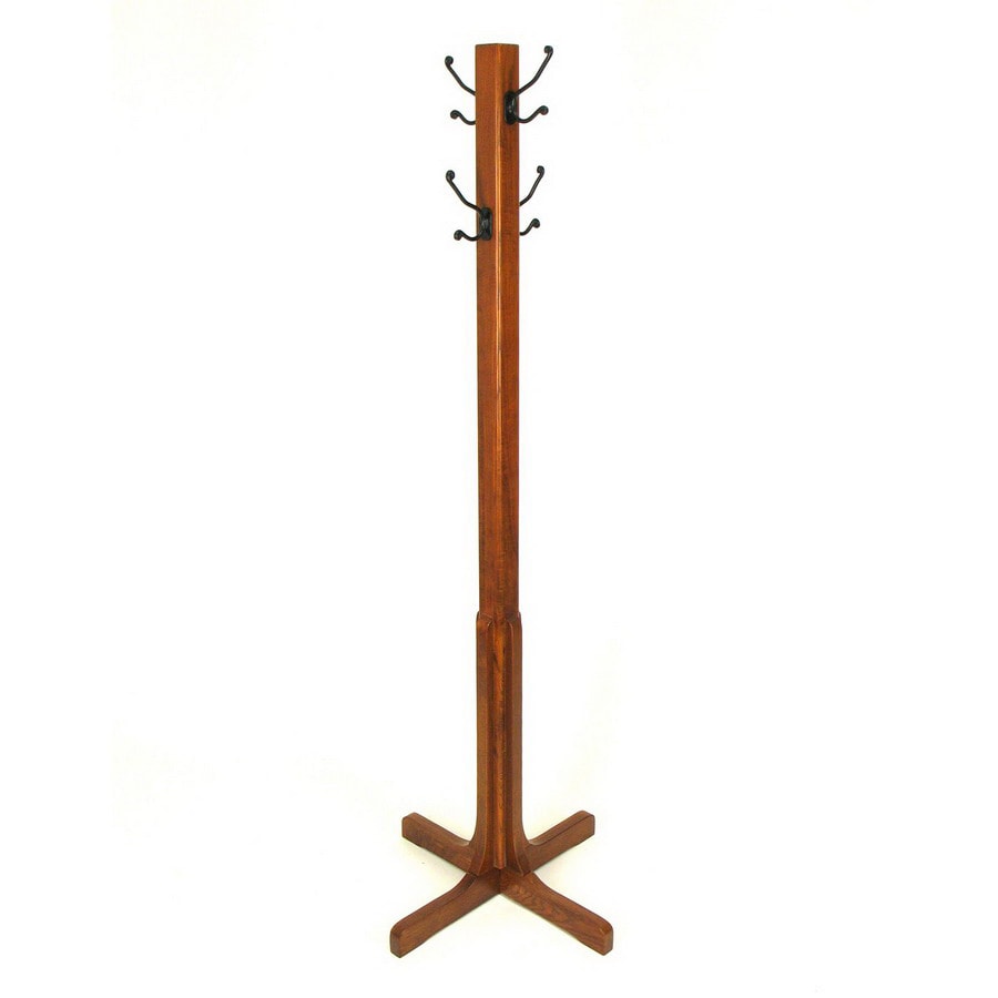 Wayborn Furniture Brown 4Hook Coat Stand at