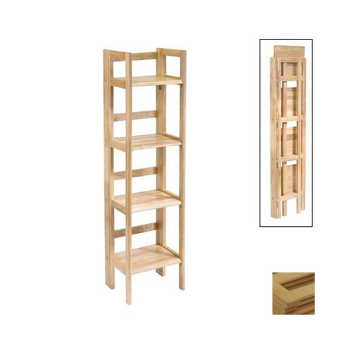 Winsome Wood Natural 51 5 In 4 Shelf Bookcase At Lowes Com