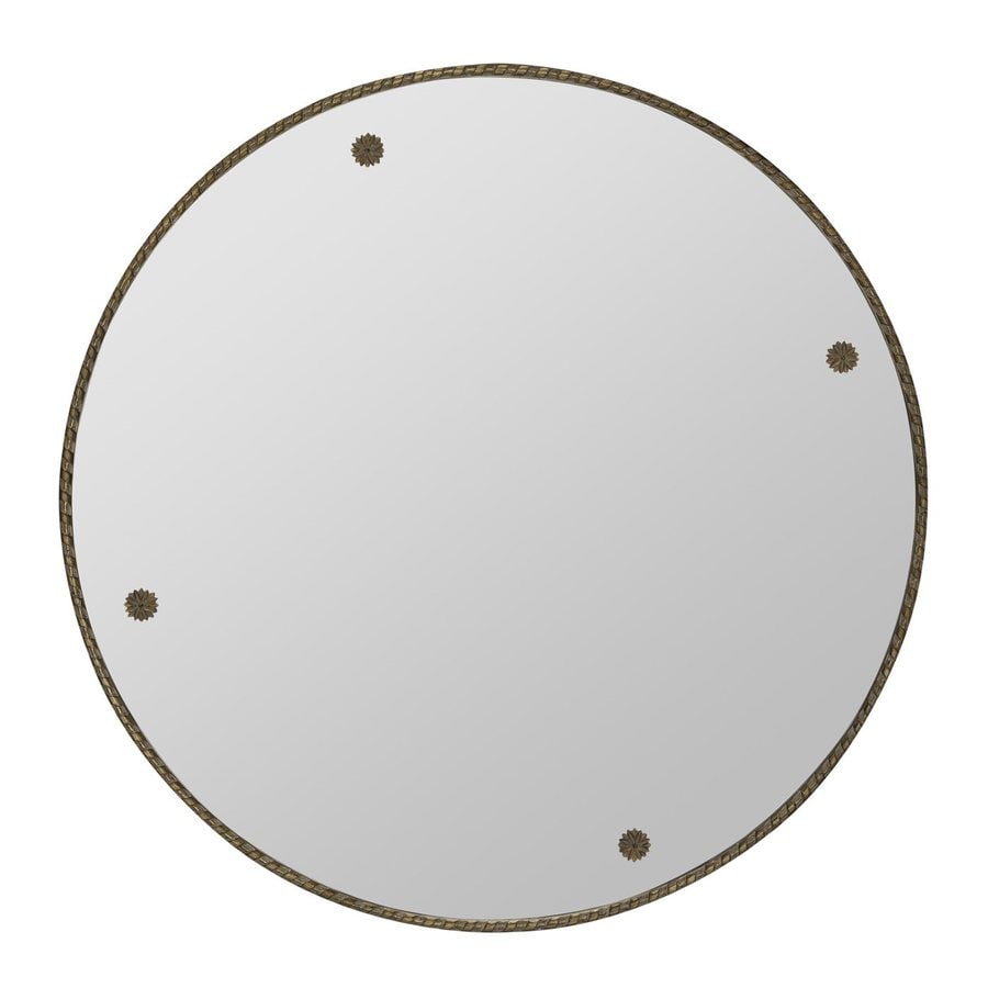 Cooper Classics Keynes Antique Gold Polished Round Wall Mirror Cooper Classics Keynes Antique Gold Polished Round Wall Mirror