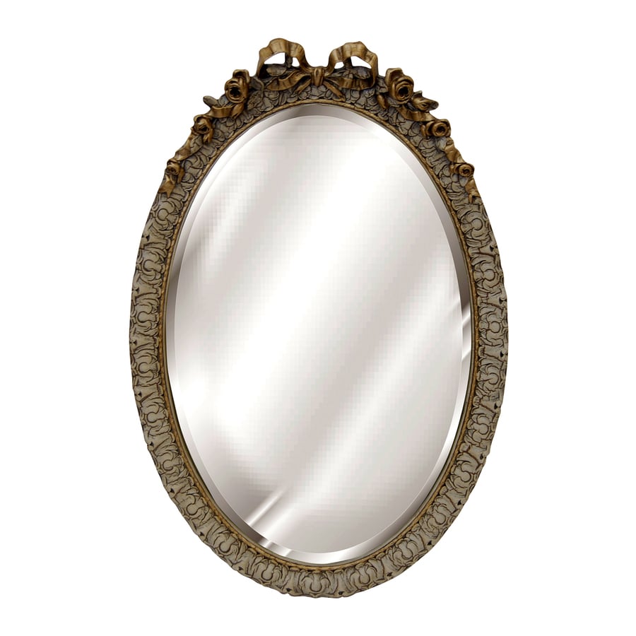 Shop Hickory Manor House Bow Verona Beveled Oval Wall Mirror at Lowes.com