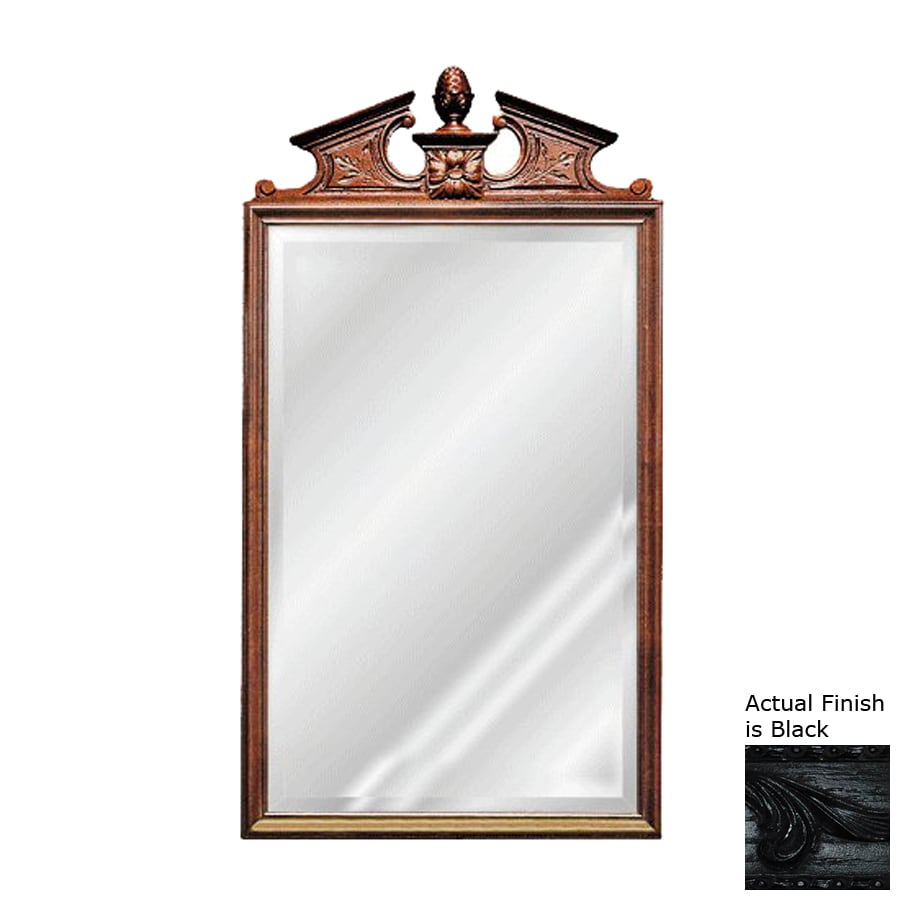 Hickory Manor House Pineapple Cartouche Black Beveled Wall