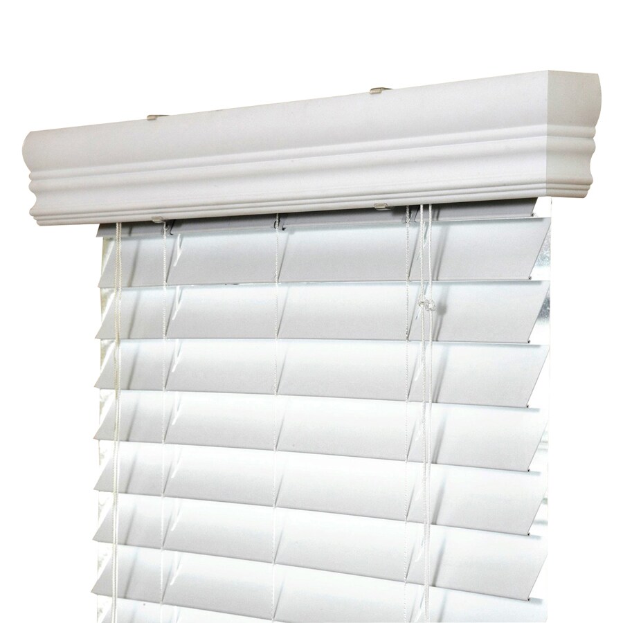 IPG 2in White Vinyl Mini Blinds 15in; Actual 15in x 84in