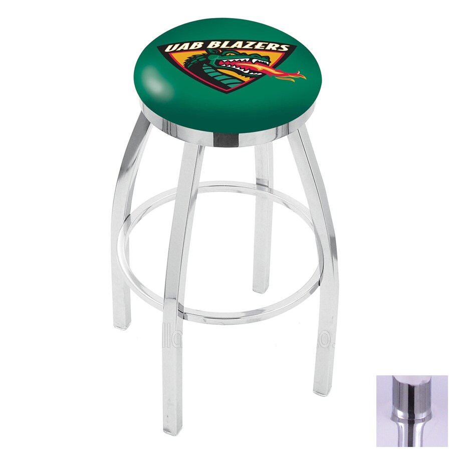 Holland University Of Alabama At Birmingham Chrome 30 In Swivel Bar Holland University Of Alabama At Birmingham Chrome 30 In Swivel Bar Stool
