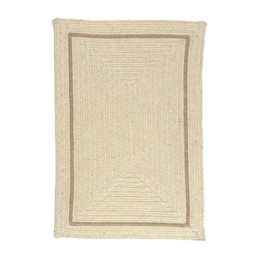 Colonial Mills Shear Natural 24-in x 48-in Rectangular Multicolor ...