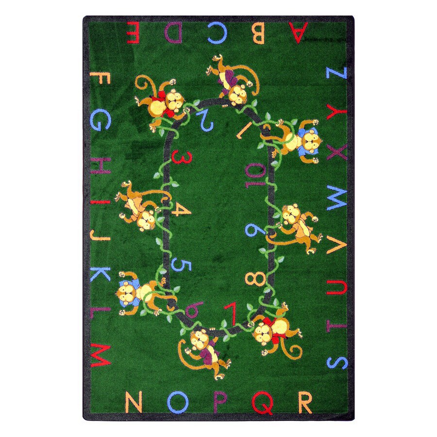 Joy Carpets Monkey Business 10 Ft 9 In X 4 8 Oval Joy Carpets Monkey Business 10 Ft 9 In X 4 8