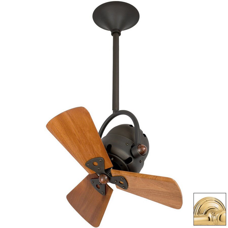 Matthews 13 In Bianca Directional Polished Brass Ceiling Fan With