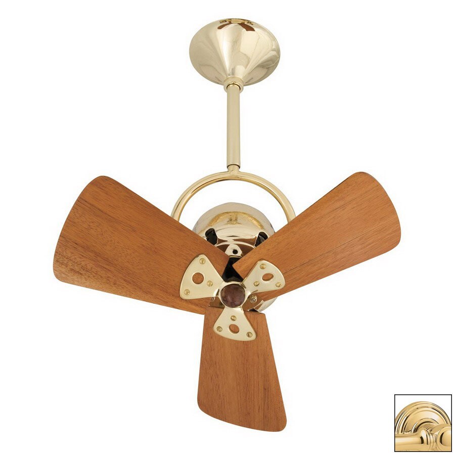 Matthews 16 In Bianca Directional Polished Brass Ceiling Fan