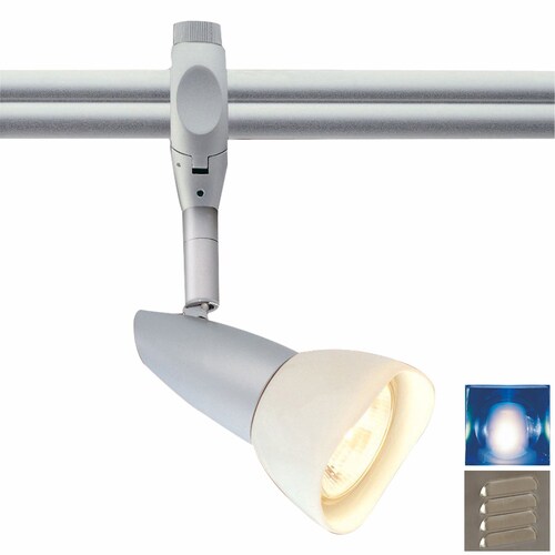 Nora Lighting Brushed Nickel Flexible Track Lighting Head at