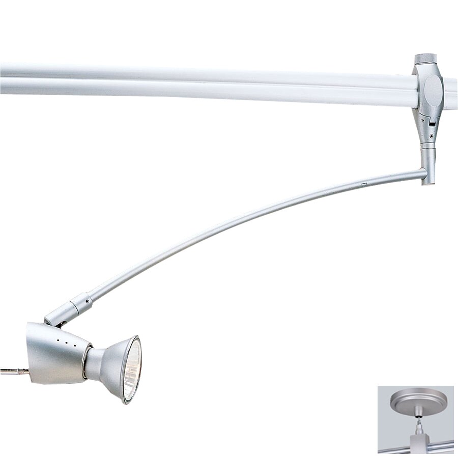 Nora Lighting Silver Flexible Track Lighting Head at