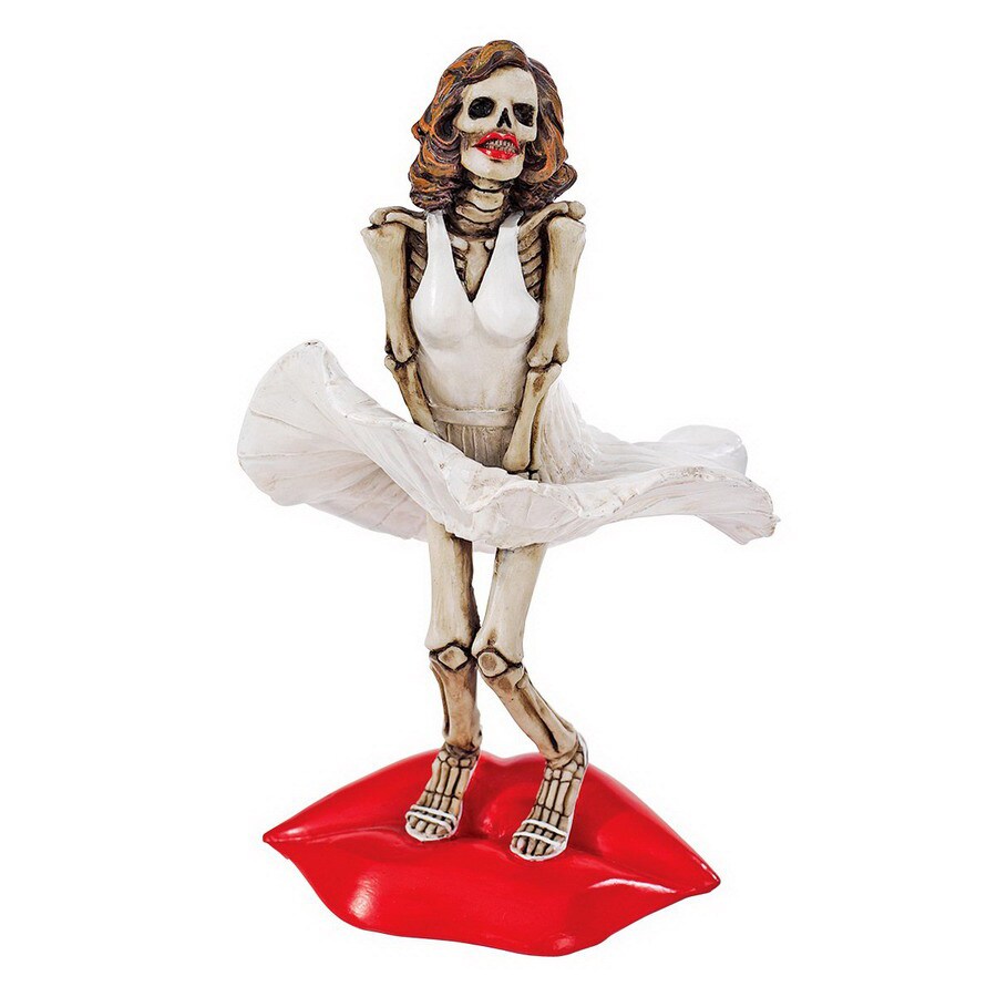 Design Toscano CL5770 Rectangular the Undead Legendary Icons Blonde Bombshell Skeleton Statue