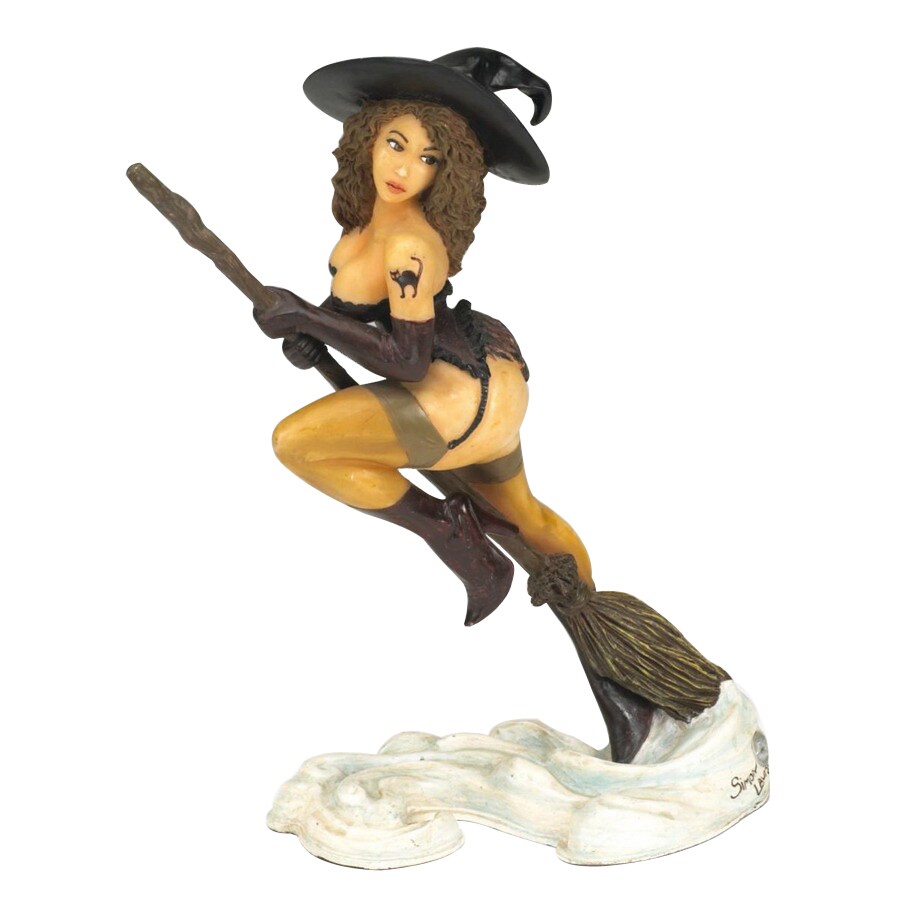 Design Toscano PD90413 Rectangular Tattooed Temptress Witch Statue
