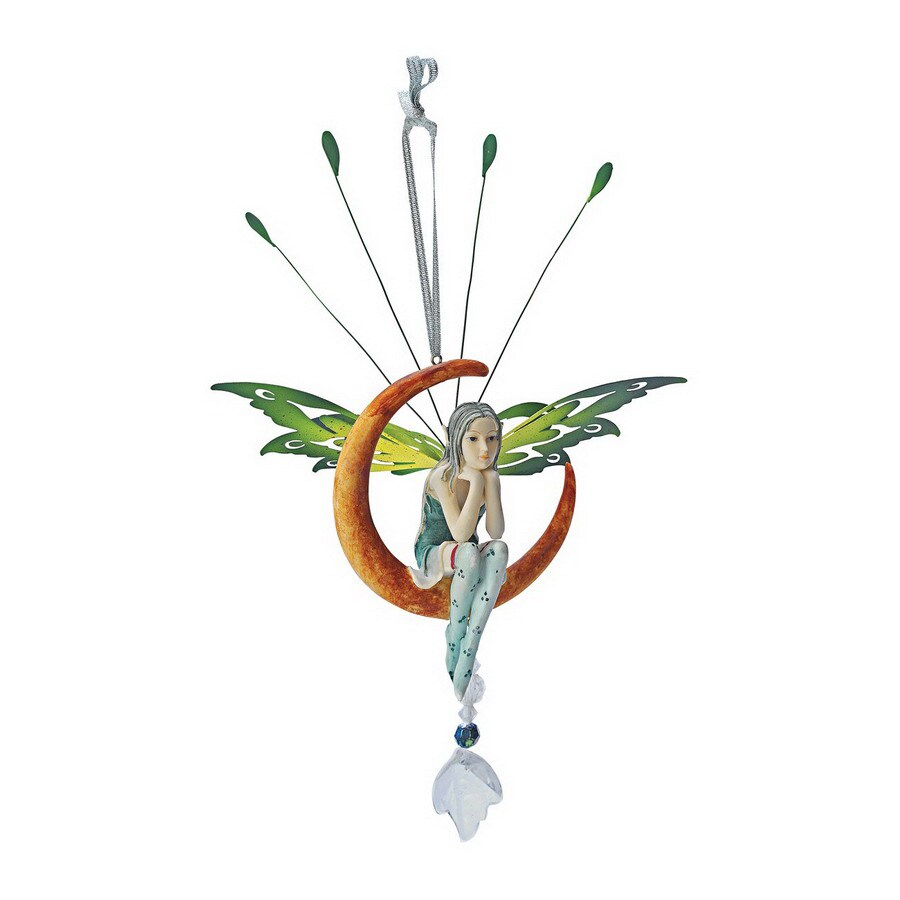 Design Toscano QS9327663 Rectangular Lochloy House Crescent Fairy Dangling Statue