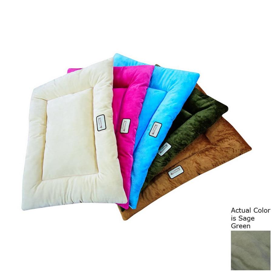 Armarkat M01CHL-M Sage Green Soft Velvet Rectangular Dog Bed