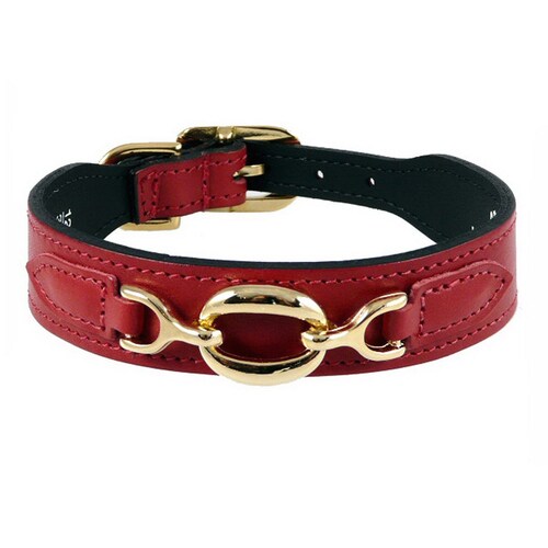 Hartman & Rose Ferrari Red Leather Dog Collar at Lowes.com