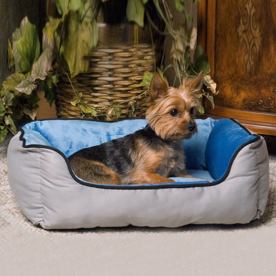 K&H Manufacturing Blue/Gray Microfleece and Polyester/Cotton