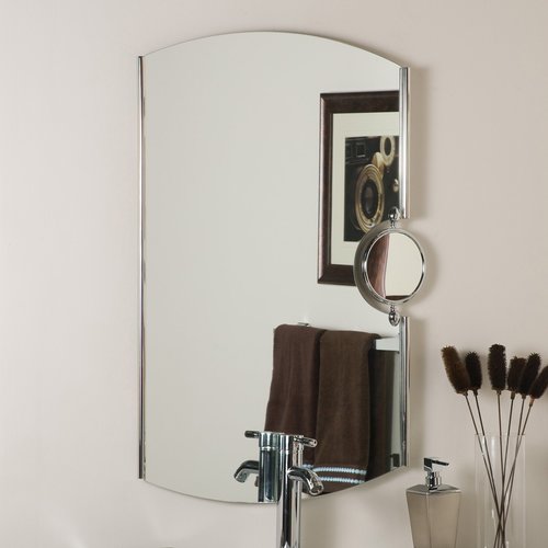 Decor Wonderland 25in Chrome Arch Bathroom Mirror at
