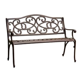 Patio Benches At Lowes Best Ing Home Decor 26 77 In W X 48 42 L Antique Brown Aluminum