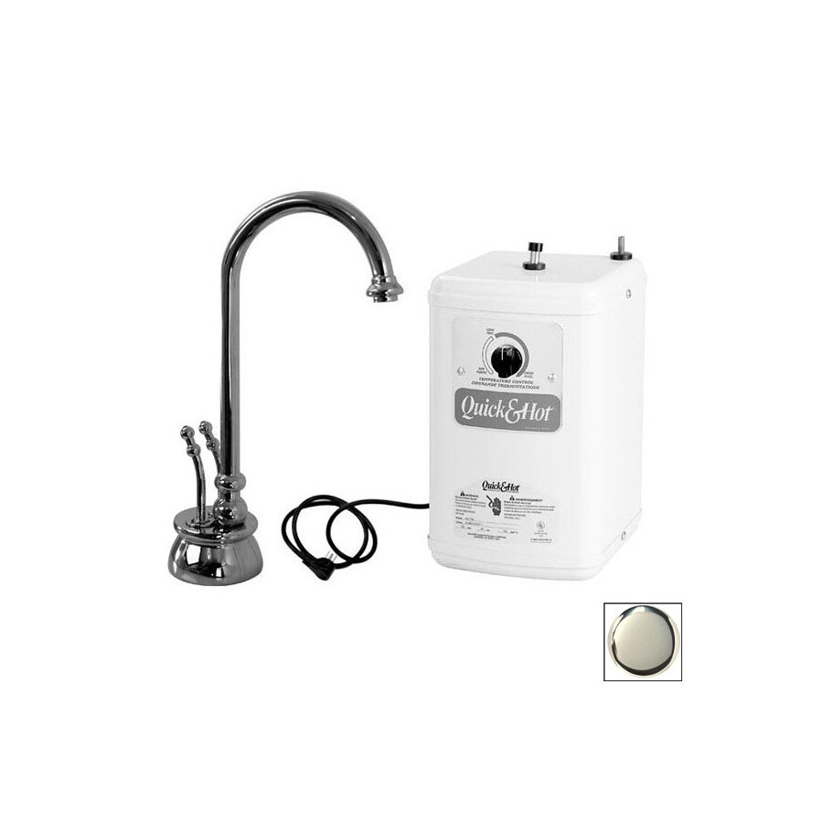 Westbrass Polished Nickel Hot Water Dispenser with High Arc Spout
