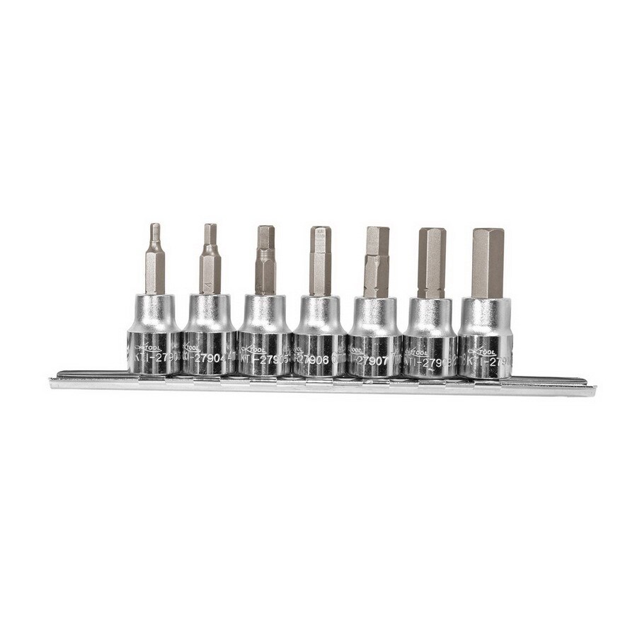 K Tool International KTI-27970 7-Piece 3/8-in Drive Hex Driver Socket Set