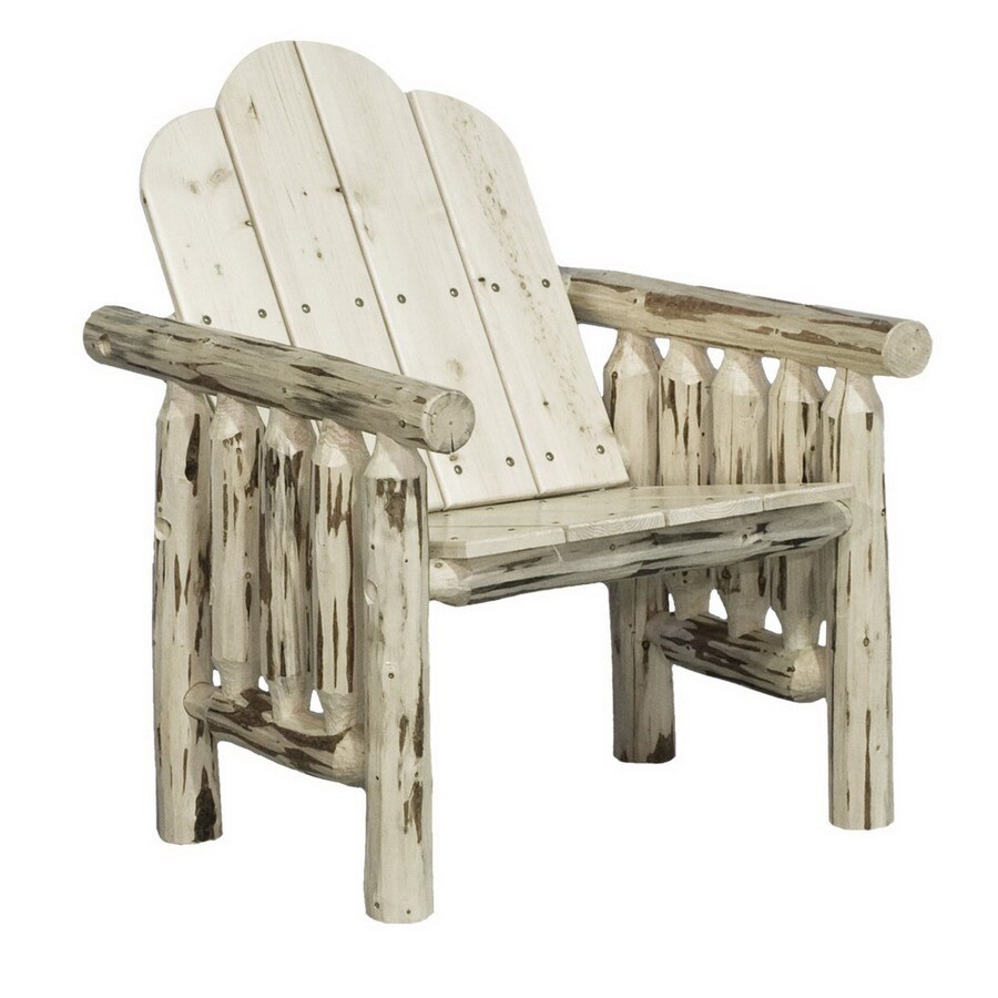 Montana Woodworks Unfinished Wood Slat Seat Patio Chair At Lowes Com