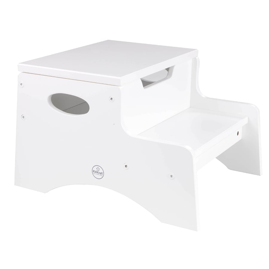 Shop KidKraft 2-Step White Wood Step Stool at Lowes.com