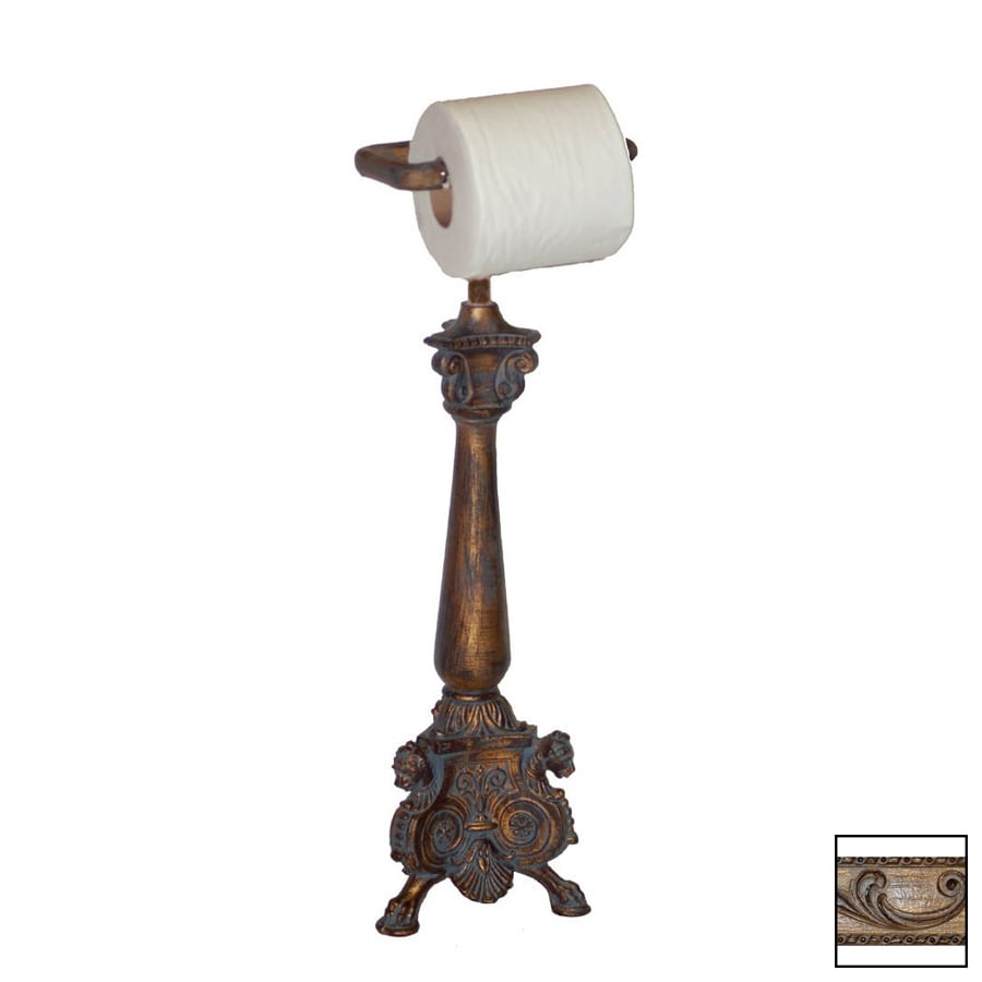 Hickory Manor House Ornate Freestanding Countertop Toilet Paper Hickory Manor House Ornate Freestanding Countertop Toilet Paper Holder