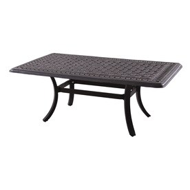 Patio Tables At Lowes Darlee Series 88 26 In W X 48 L Rectangular Aluminum Coffee Table