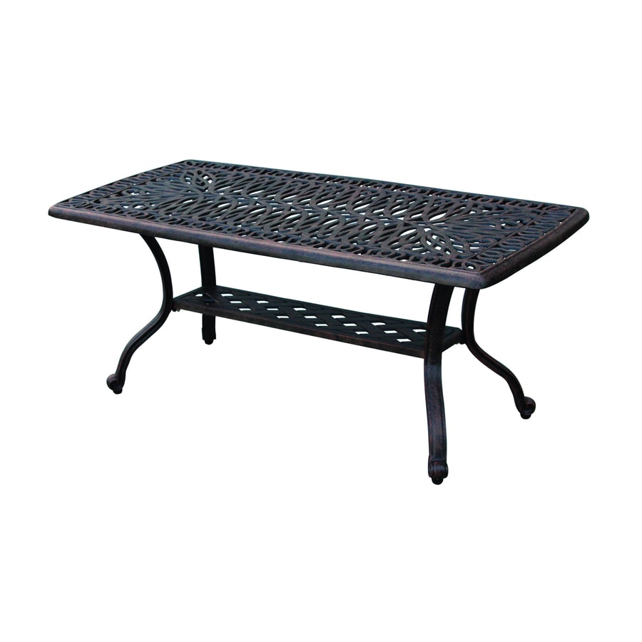 Darlee Elisabeth 21 In W X 42 L Rectangular Aluminum Coffee Darlee Elisabeth 21 In W X 42 L Rectangular Aluminum Coffee Table