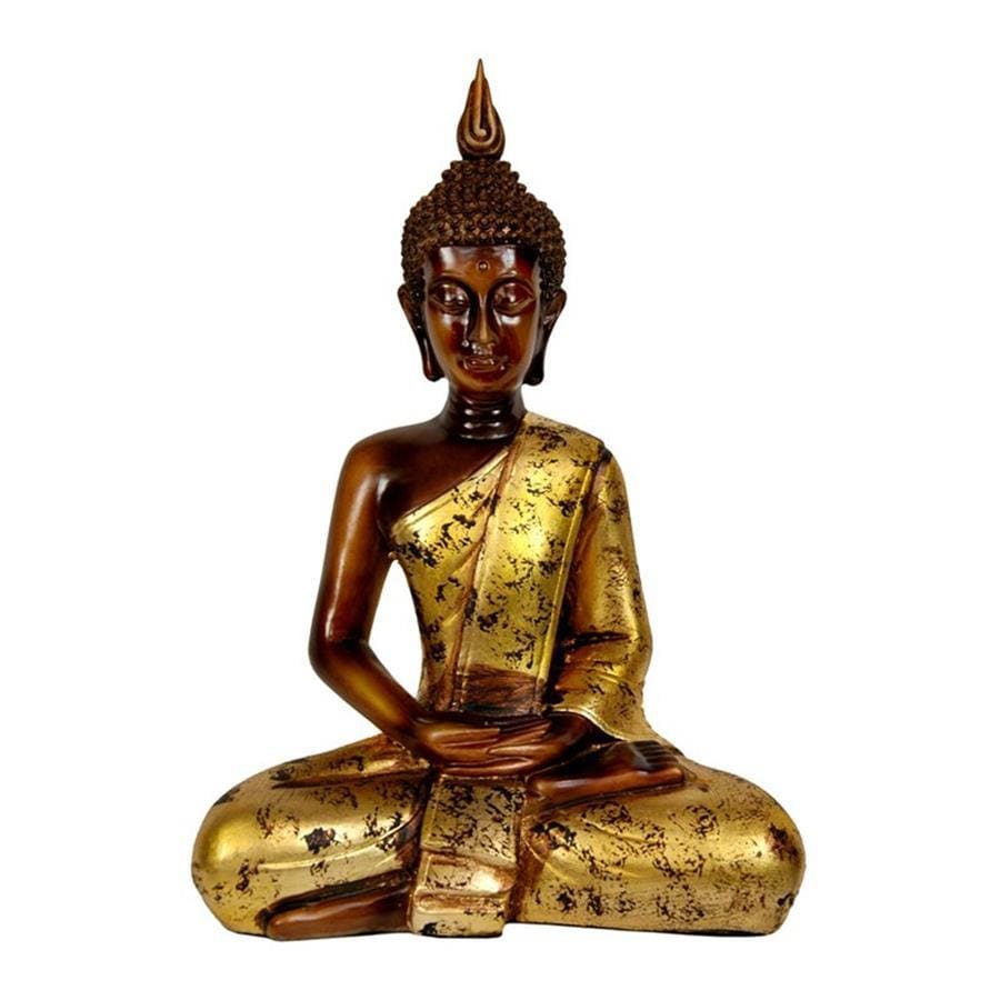 Shop Oriental Furniture Copper Skin/Antiqued Gold Patina 16.5-in Thai ...