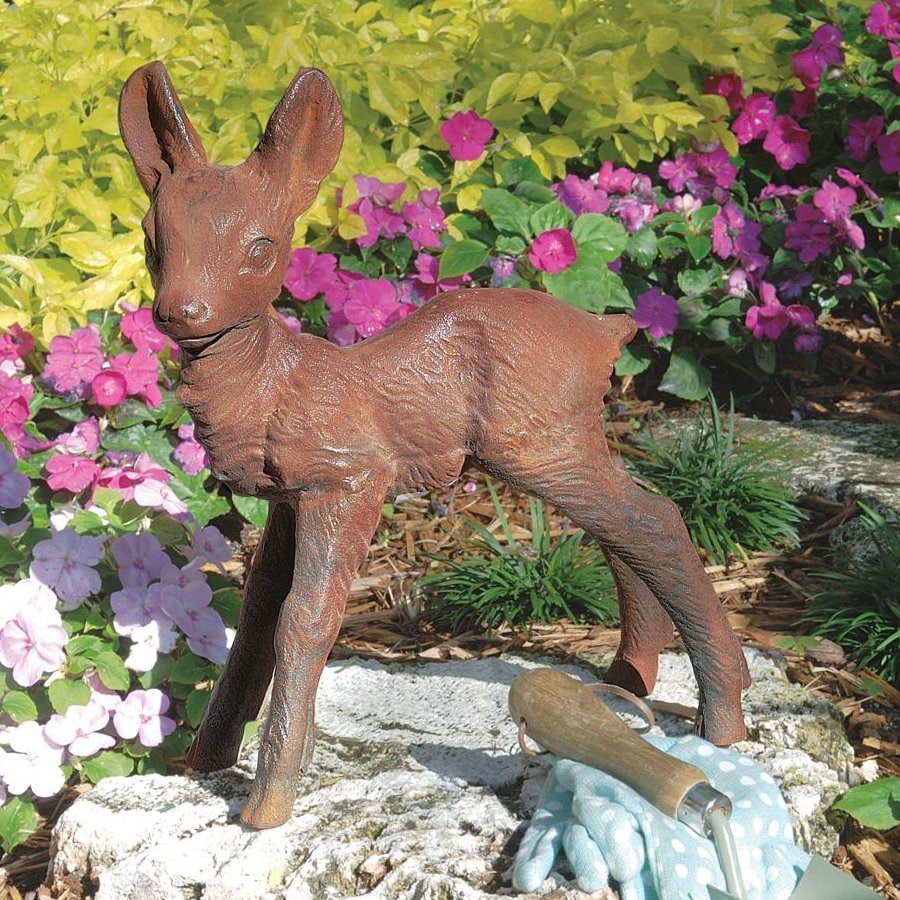 Design Toscano SP15006 15-in H The Deer Fawn Garden Statue