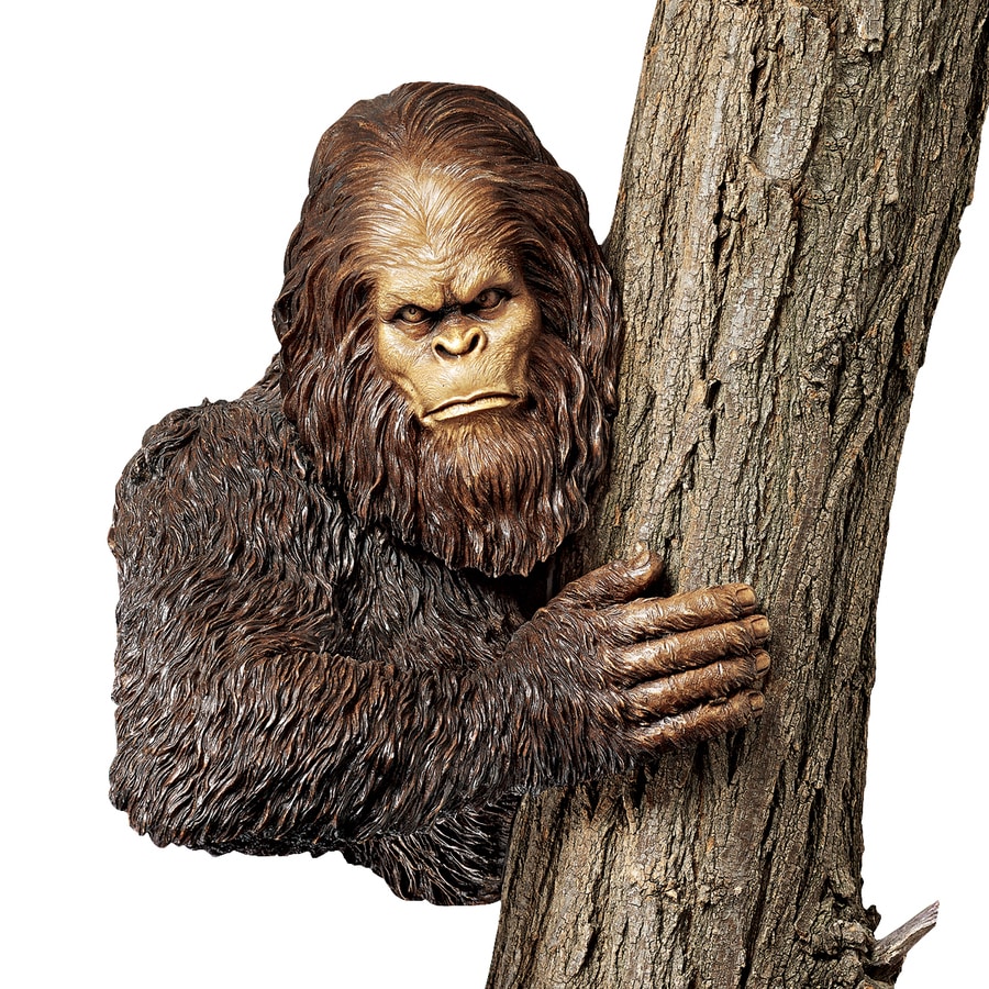 bigfoot the bashful yeti tree statue