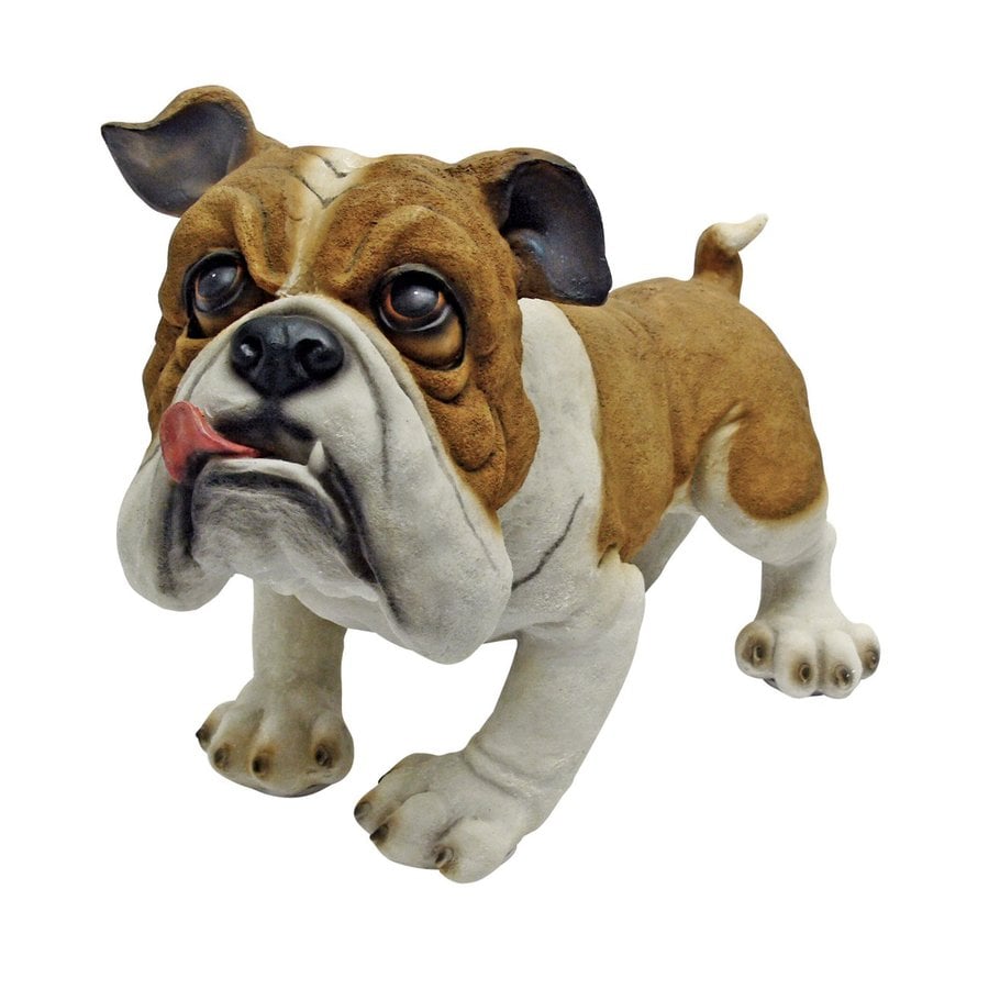 Design Toscano Winston The British Bulldog 9in Animal Garden Statue in