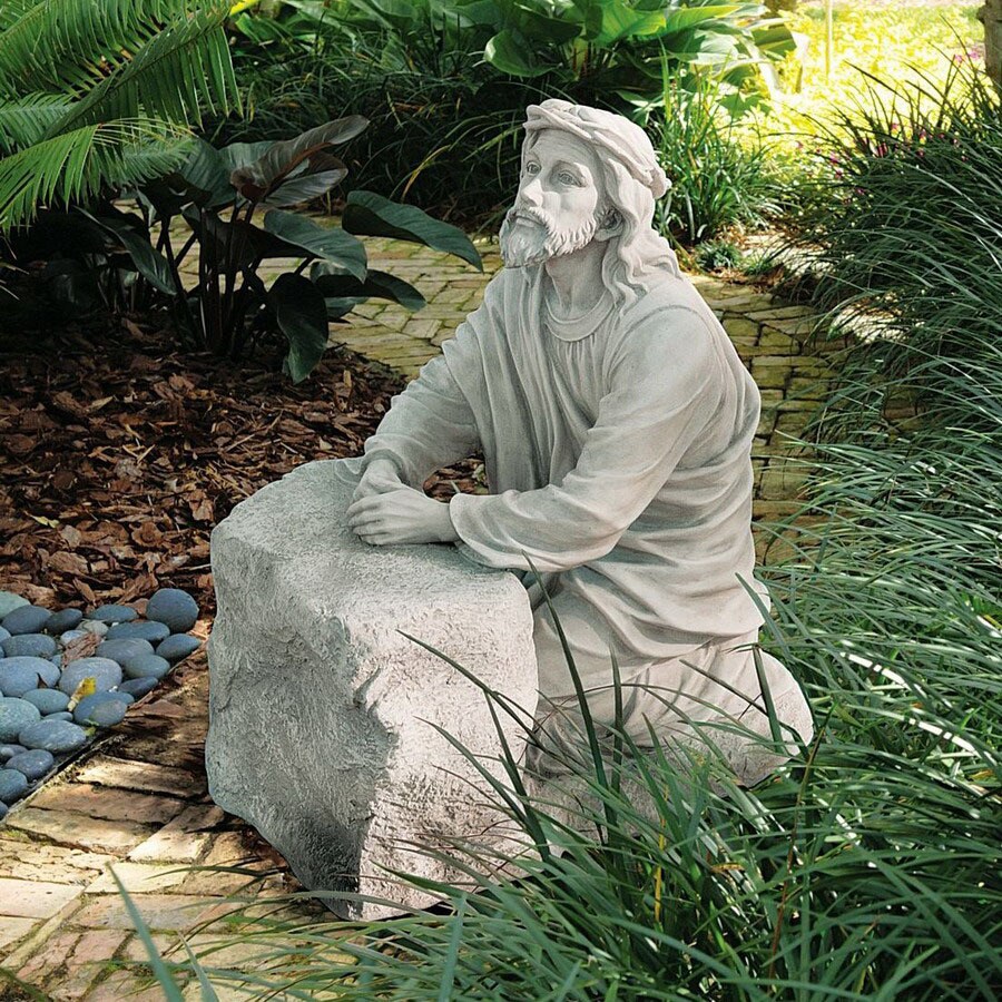 Design Toscano KY1342 23.5-in H Jesus In The Garden Of Gethsemane Garden Statue