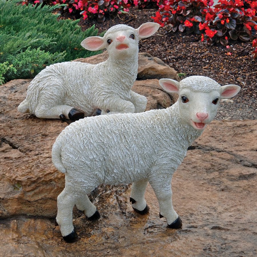 resin lamb statue