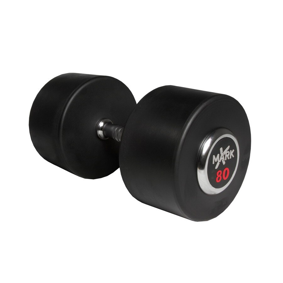 Xmark Fitness 80-lb Chrome Fixed-Weight Dumbbell at Lowes.com