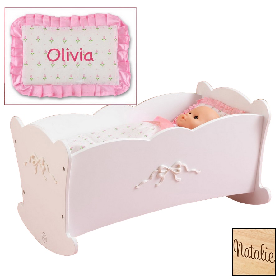 Personalized doll clearance cradle