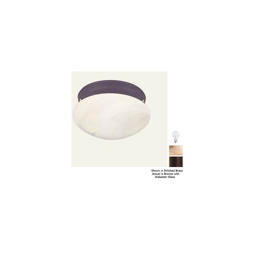 Livex Lighting 7007-07 1-Light 7.5-in Bronze Flush Mount Light