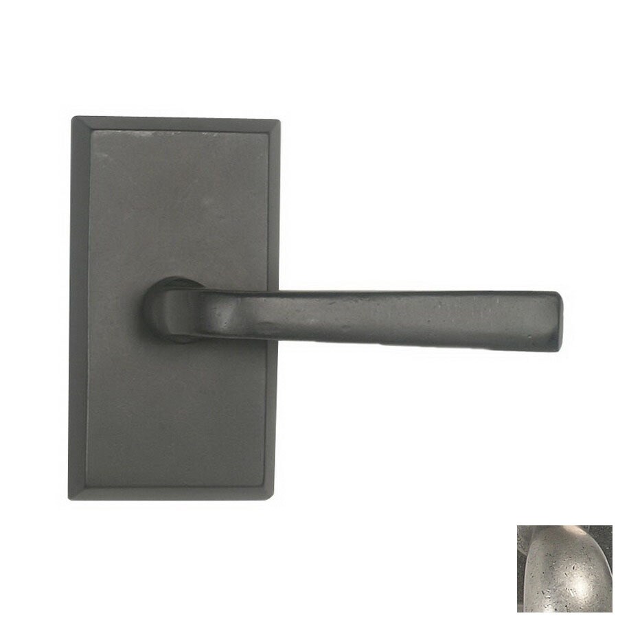 Continental Hardware Rectangular Plate Antique Nickel Passage Door